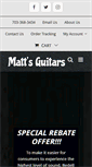Mobile Screenshot of mattsguitars.com